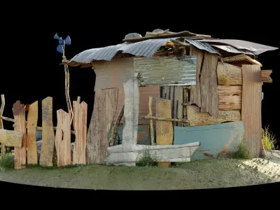 WOOD HOUSE  3D model