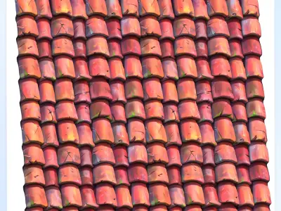 Stylized Roof Seamless Texture Texture