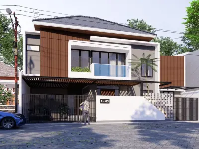 House Facade Model 1 3D print model