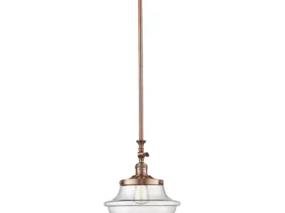 Draeger Light Single Schoolhouse Pendant 3D model