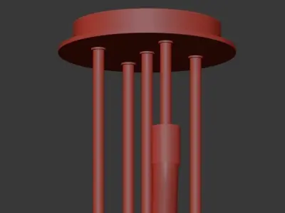 GLORIFY pendant light - gold 3D model
