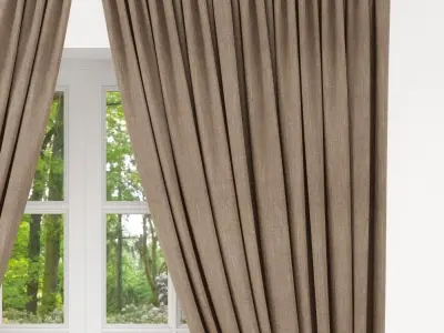Curtain curtains 3D model