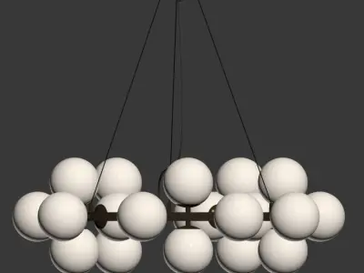 Dallas Maytoni Round Pendant Lamp 3D model