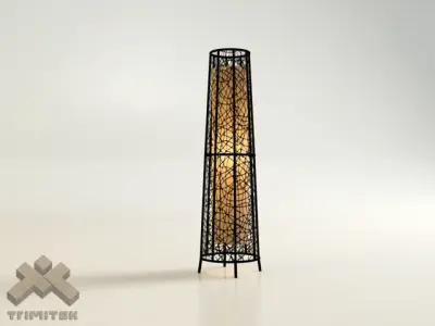 Exotic Mesh Lamp - Small Low-poly 3D model