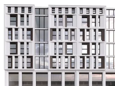 Building modern apartment 3D model