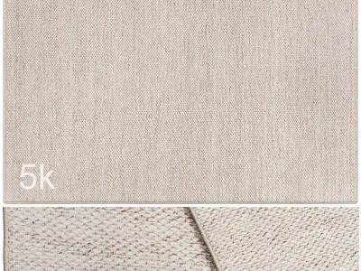 Carpet set 3219 - Hand-Woven Jute Rug - 5K 3D model