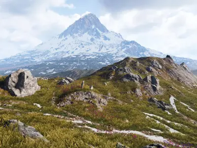 Epic Mountains Pack - Unity Project  - URP version Low-poly 3D model