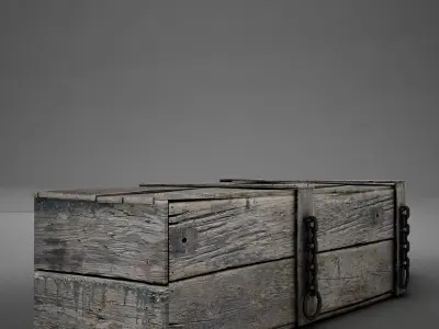 HD Coffin Horror old 3D model