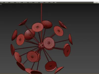 DOT PENDANT Low-poly 3D model