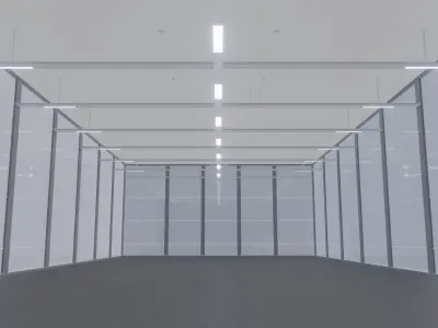 SCI-FI ART GALLERY SCENE futuristic INTERIOR 3D 3D model