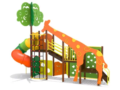 Jungle Playground Low-poly 3D model