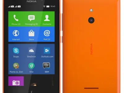 Nokia XL Orange 3D model