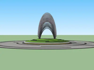 ARTWORK ROUND ABOUT 3D model