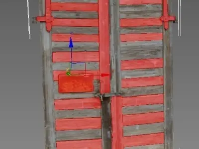 Door 2 wood 3D model