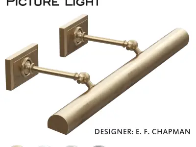 Cabinet Makers Picture Light Low-poly 3D model