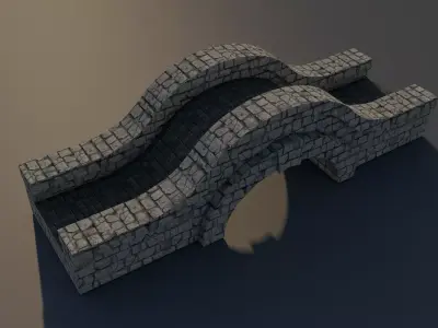 Bridge Low-poly 3D model shop