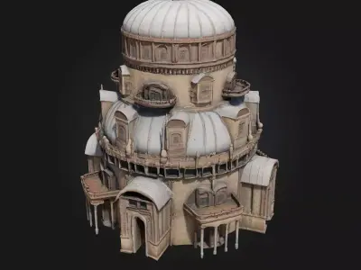 Stone Dome Palace 3D model