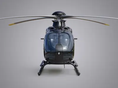  Airbus Helicopter H135 - Eurocopter EC135 Black with cockpit and interior 