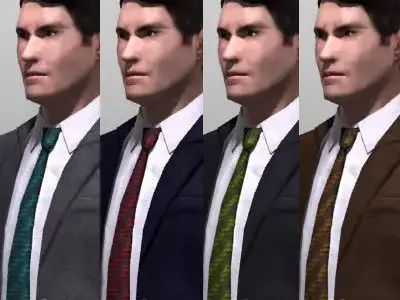 Man in suit - in suit Low-poly 3D model