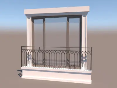 french window 3D model