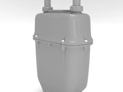 Vintage gasmeter 3D model