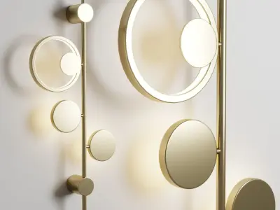 Wall light LIDVOR Lampatron Low-poly 3D model