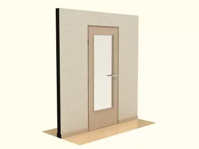 Wooden Door 3D model