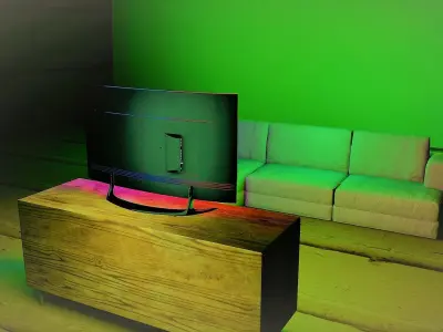 Living Room Low-poly 3D model