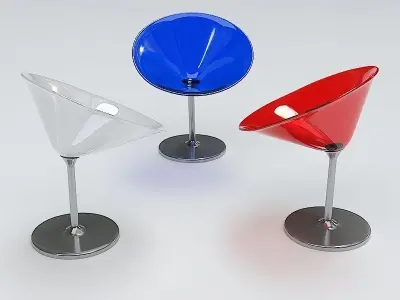 Modern Chair RWB 3D model