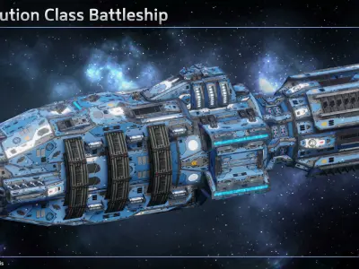 Spaceship Capital Ship Collection I 3D Model Pack