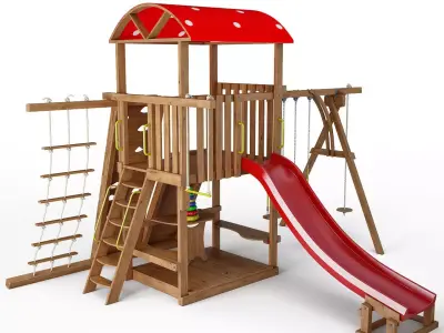 Children slide Mushroom 3D model