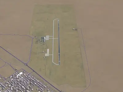 Hafar Al Batin - Al Qaisumah Airport - AQI Low-poly 3D model