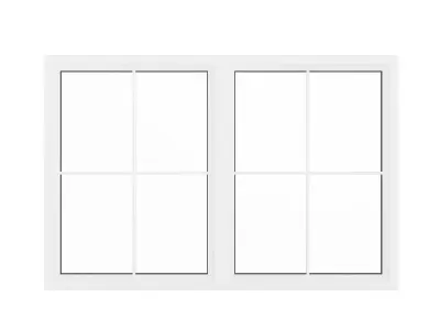 White Window 10 3D model