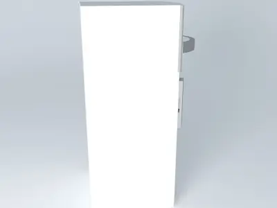 Kraft Furniture White Refrigerator Free 3D model