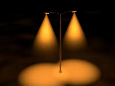 Street Lights 2 3D model