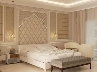 Arabic Hotel Room 3D model