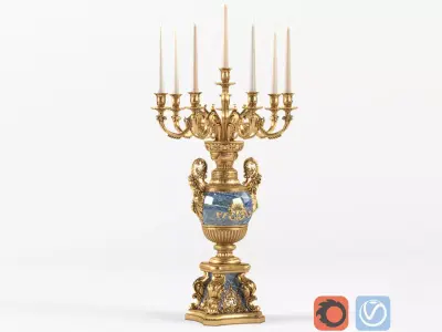 Classic desktop Candlestick BALDI 3D model