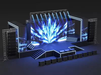 Concert Stage 08 3D model
