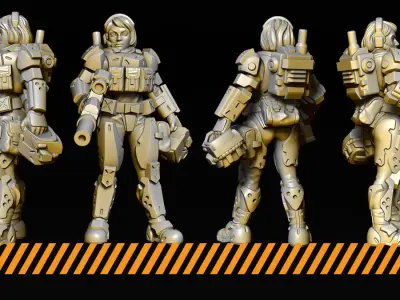 BattleAngels 3D print model