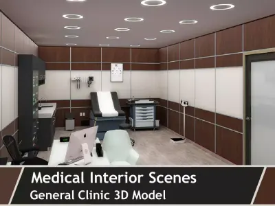 MEDICAL SPACES-DOCTOR OFFICE-GENERAL CLINIC 3D model