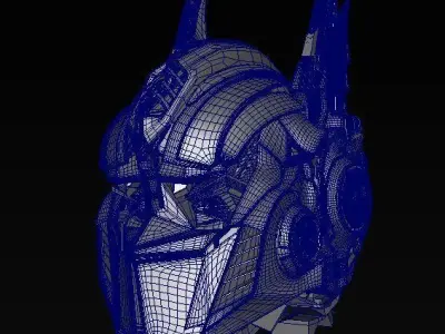 Robot Head Optimus Prime 3D model