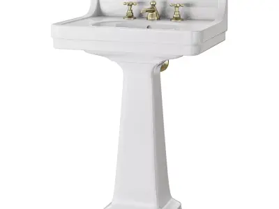 Waterworks Alden on pedestal 3D model