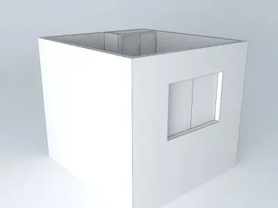 joorkut cube with window Free 3D model