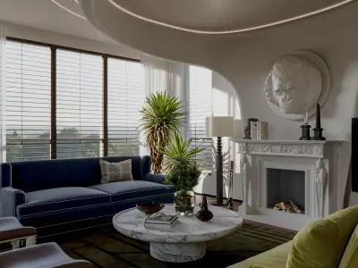 Apartment interior scenes   3D model buy