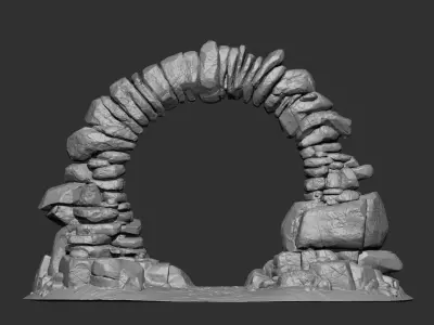 Rock and Cliff IMM Brushes 21 in one Vol 2 3D model