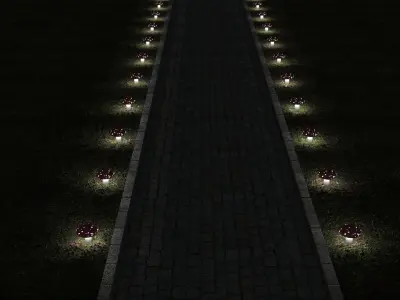 garden lighting 3D model