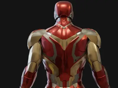 Iron man Mark 85  Low-poly 3D model
