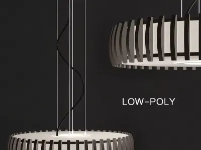 Fora - Odeon Light low poly 3d model Low-poly 3D model