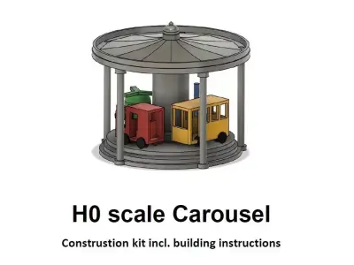 Carousel - H0 Scale 3D print model