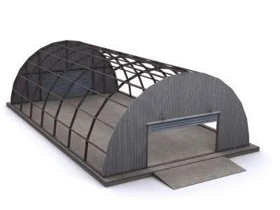 Hangar a1 Low-poly 3D model